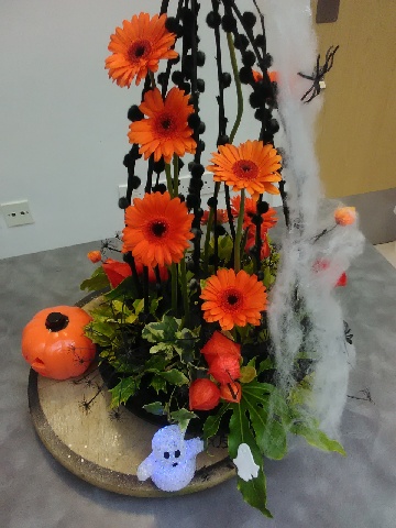 Flower Power, Halloween Witches Hats Display